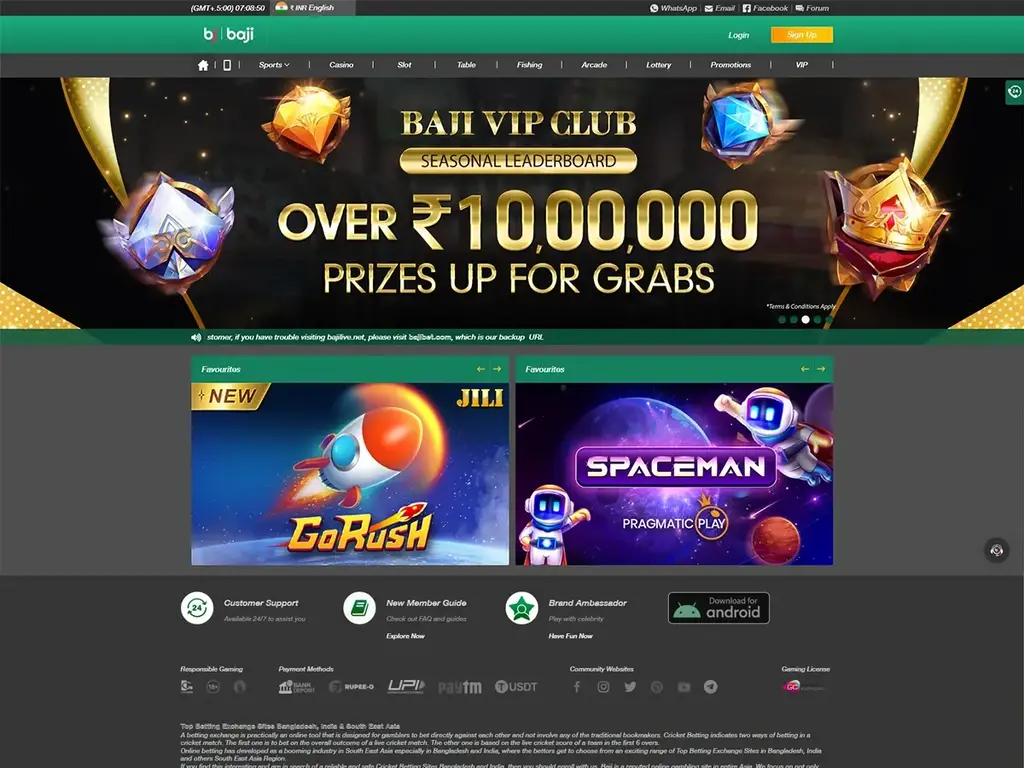baji live sign up bonus app